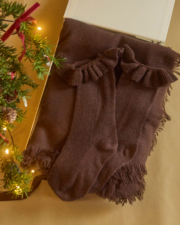 Cosy Up In Cashmere Gift Set - Chocolate