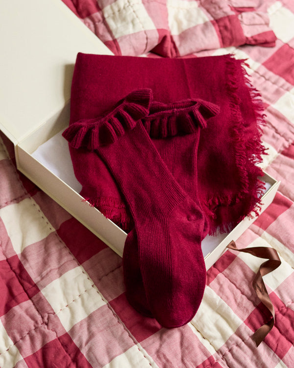 Cosy Up In Cashmere Gift Set - Garnet