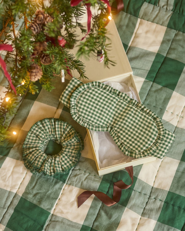 The Me Time Gift Set - Fern Green Gingham
