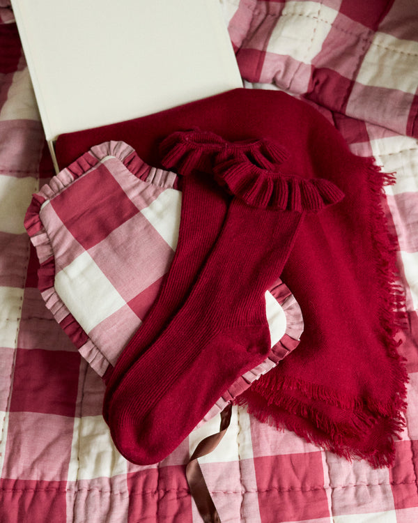 Keep Warm In Cashmere Gift Set - Vintage Red Gingham