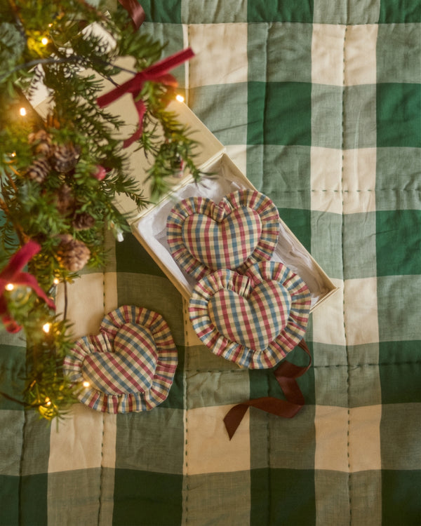 Lavender Heart Set - Hedgerow Gingham