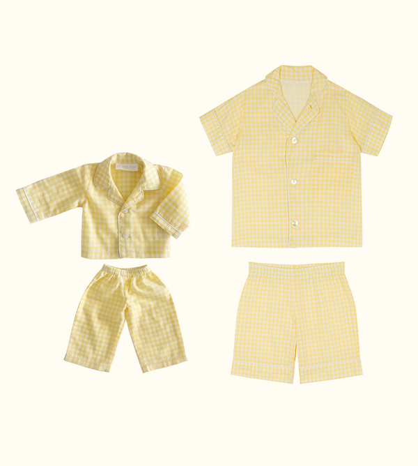 Max x Dolly PJ Buttercup Yellow Gingham