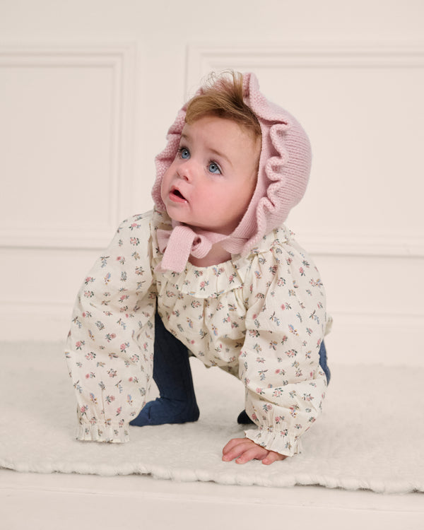 Cashmere Baby Bonnet - Ballet Pink
