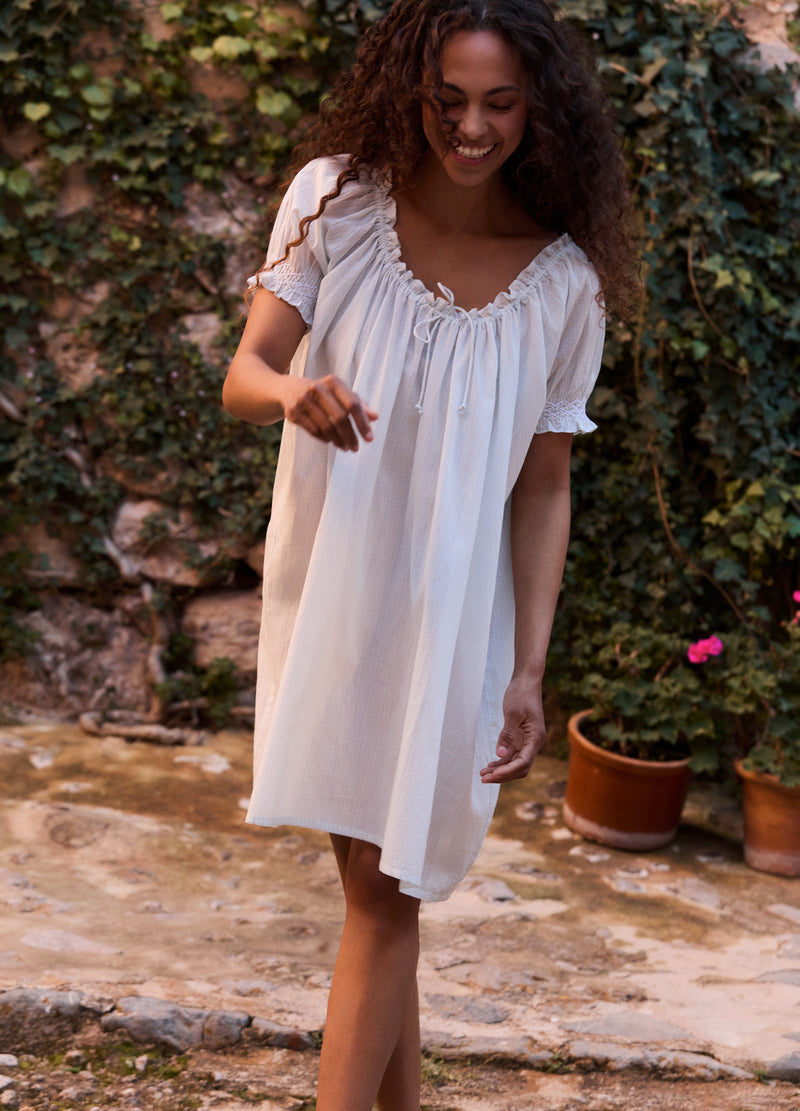 Clover - Pale Blue Gingham