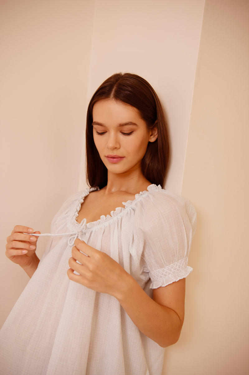 Clover - Pale Blue Gingham