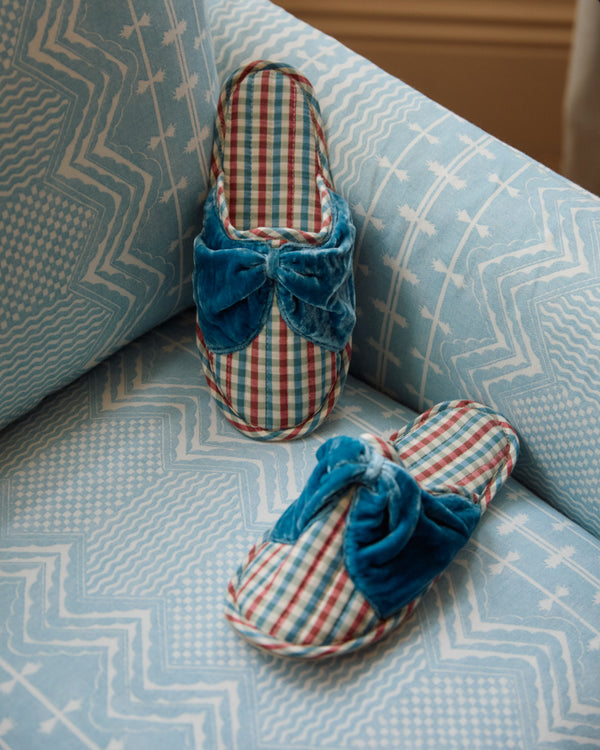 Slippers - Hedgerow Gingham