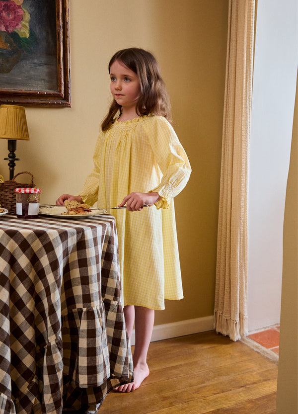 Alexa - Buttercup Yellow Gingham