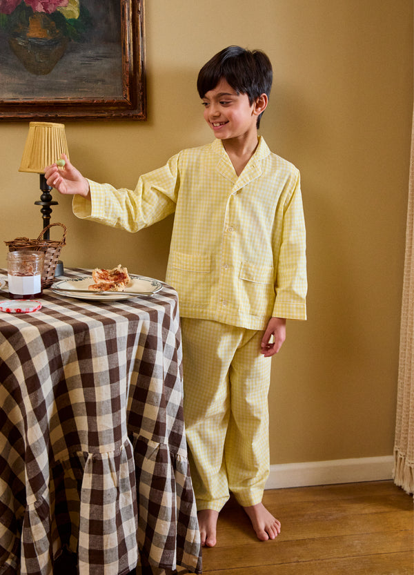Nico - Buttercup Yellow Gingham