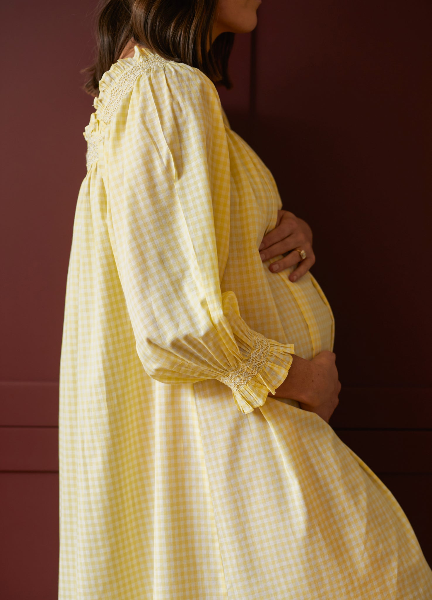 Clara - Buttercup Yellow Gingham