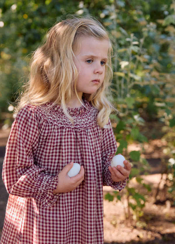 Evie - Rust Gingham