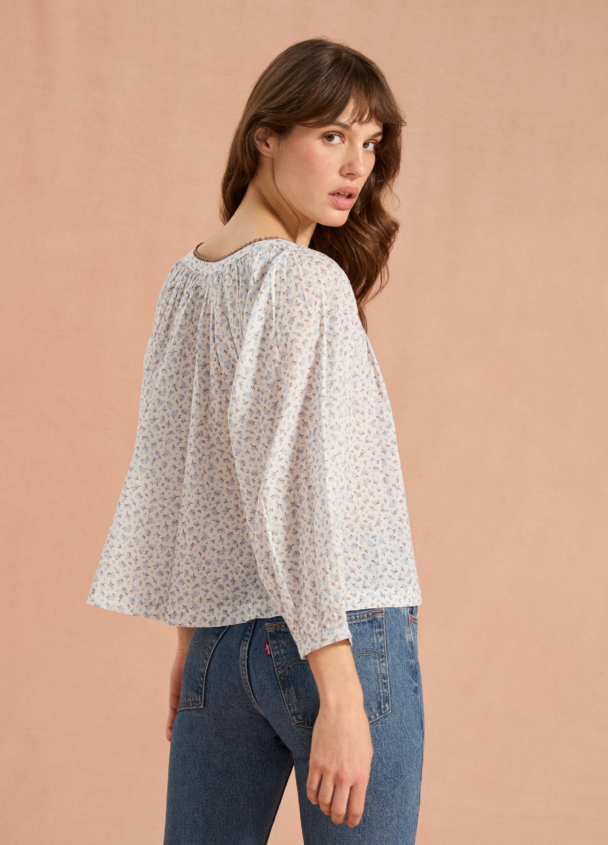 Phoebe Blouse - Forget Me Not