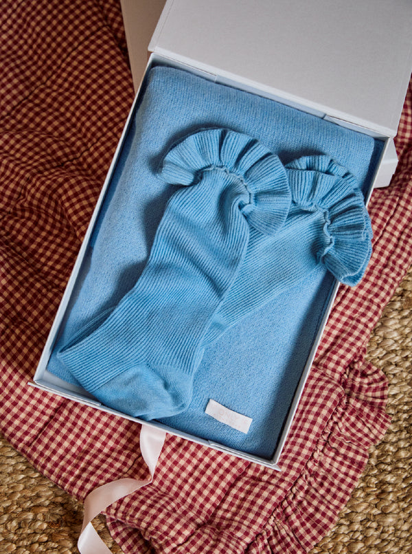 Curl Up In Cashmere Set - Blue