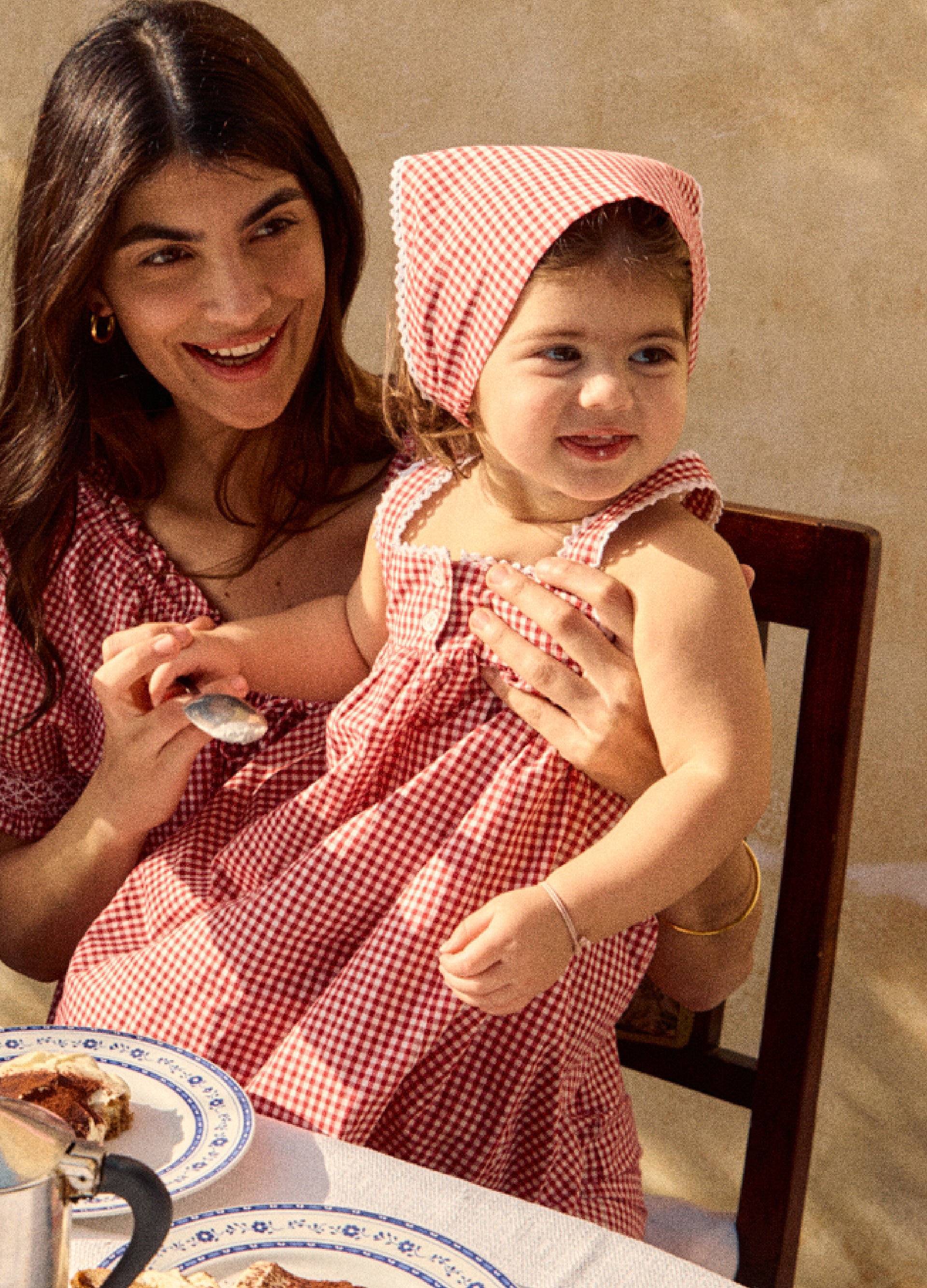 Headscarf Redcurrant Gingham