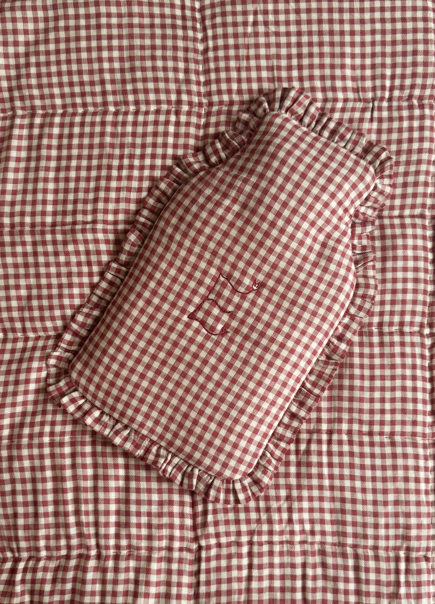 Personalised Rust Gingham Hottie