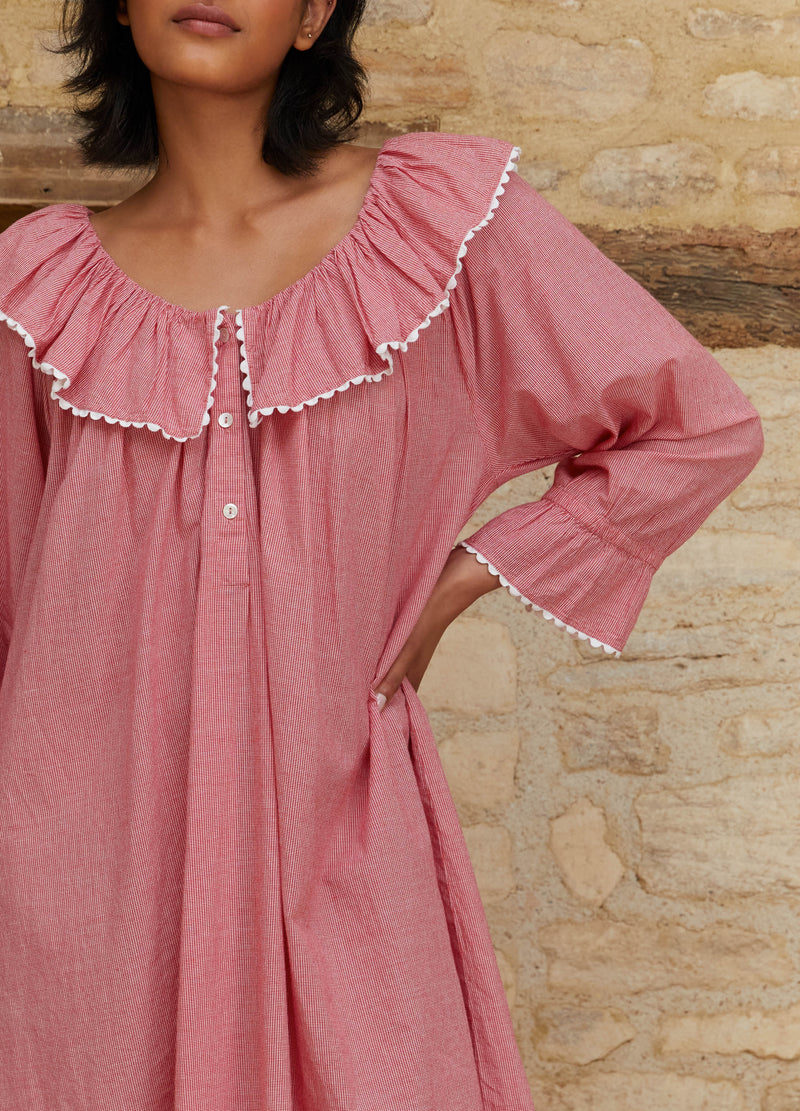 India - Redcurrant Gingham