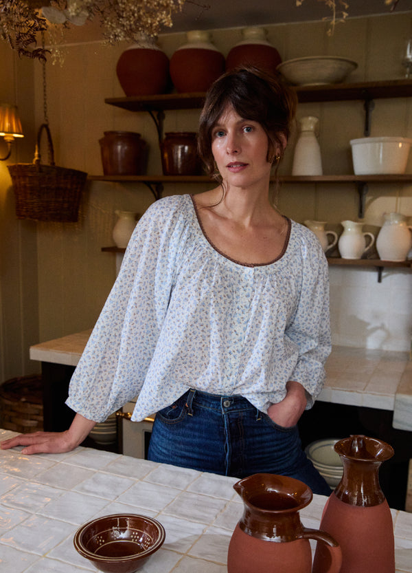 Phoebe Blouse - Forget Me Not