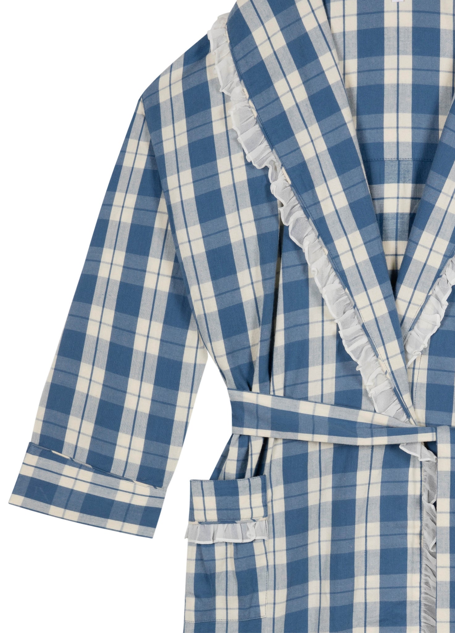 Pippy Dressing Gown - Coronet Blue Tartan