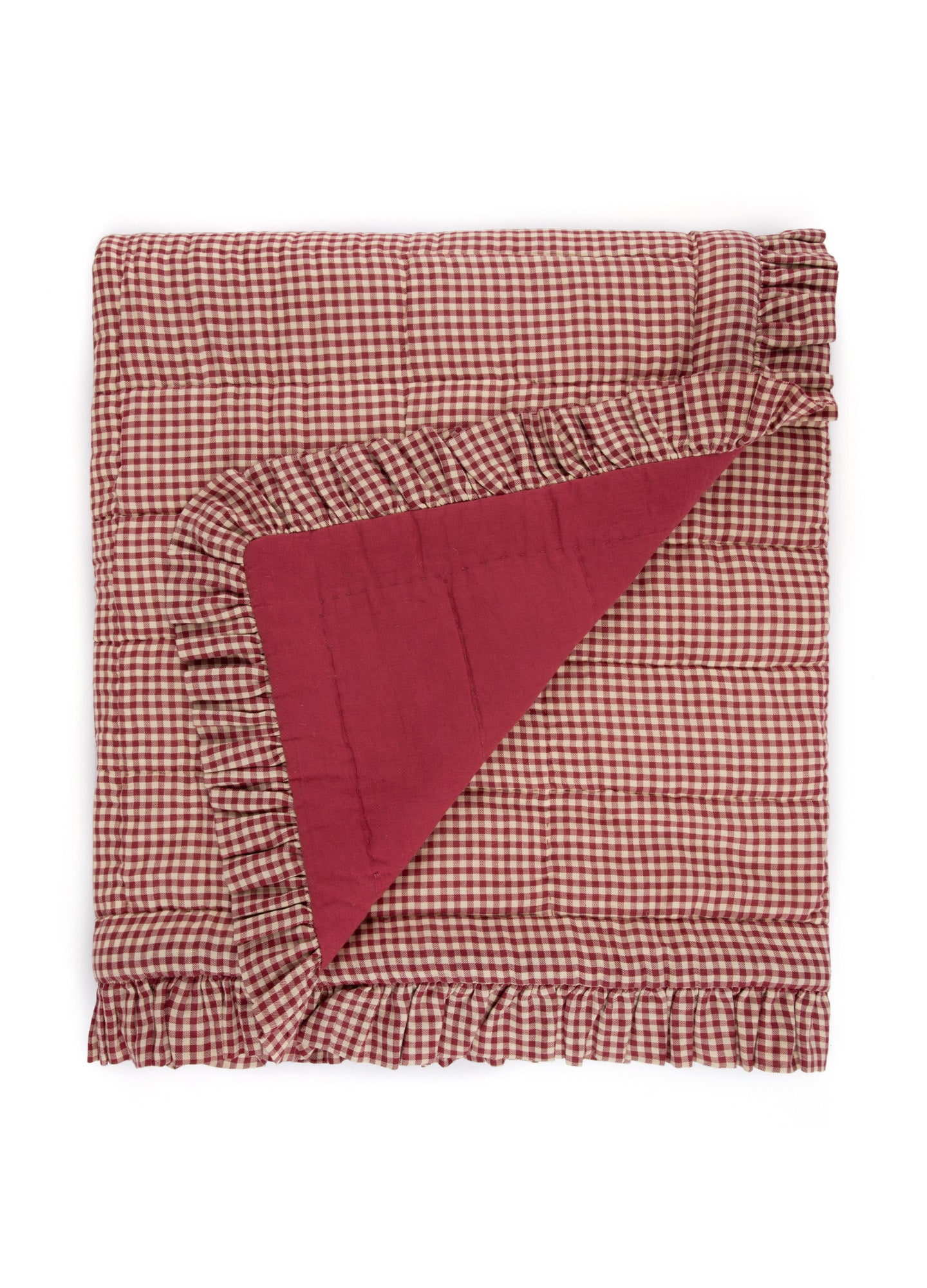 Quilt - Rust Gingham (Pre-Order)