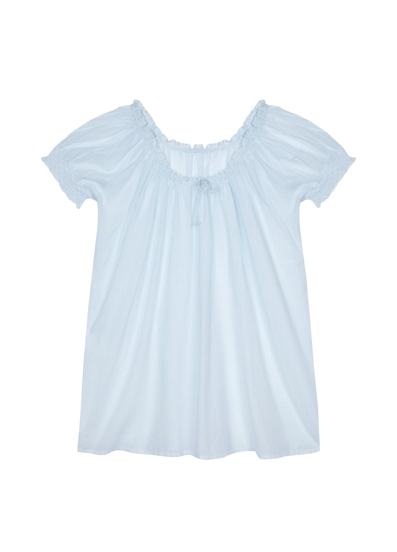 Clover - Pale Blue Gingham