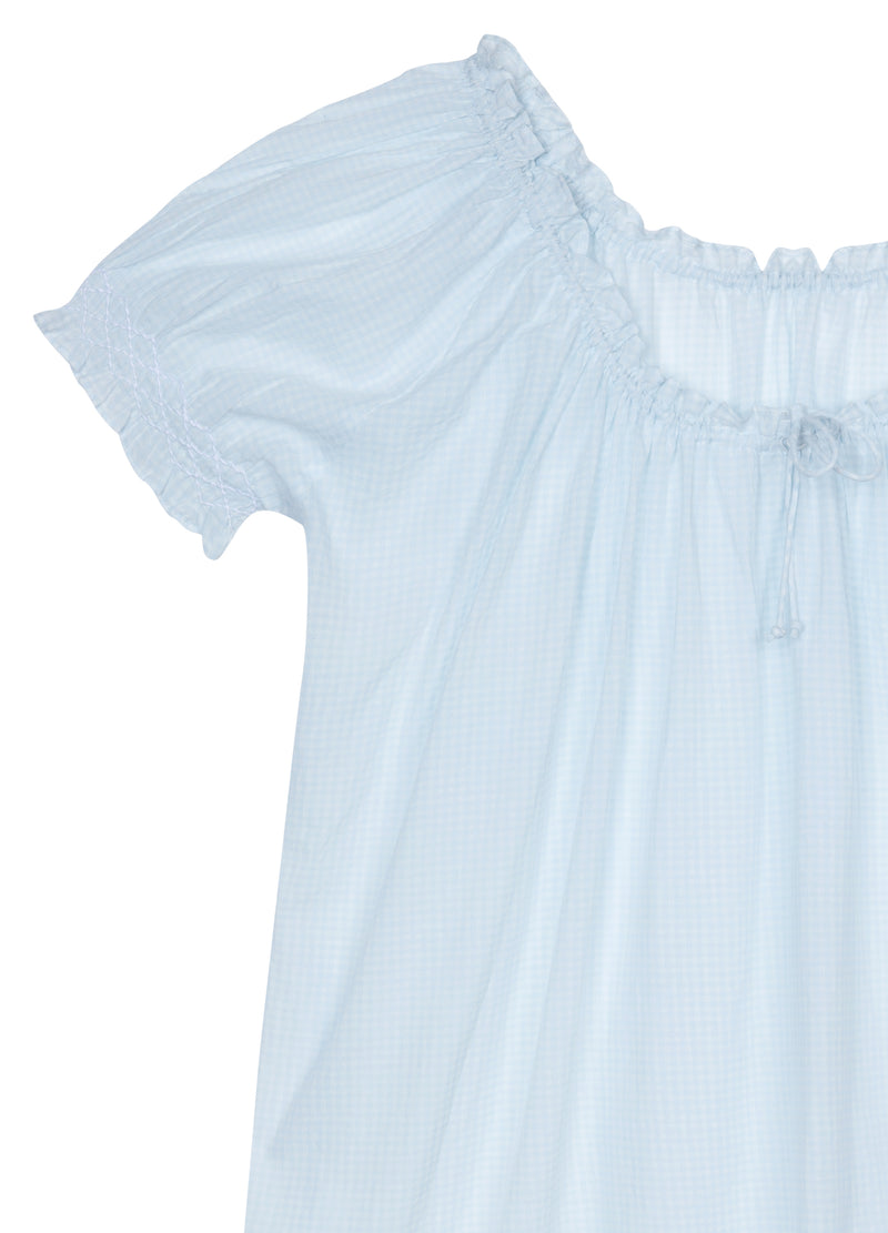 Clover - Pale Blue Gingham