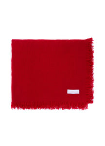 Lightweight Cashmere Shawl - Cherry Red