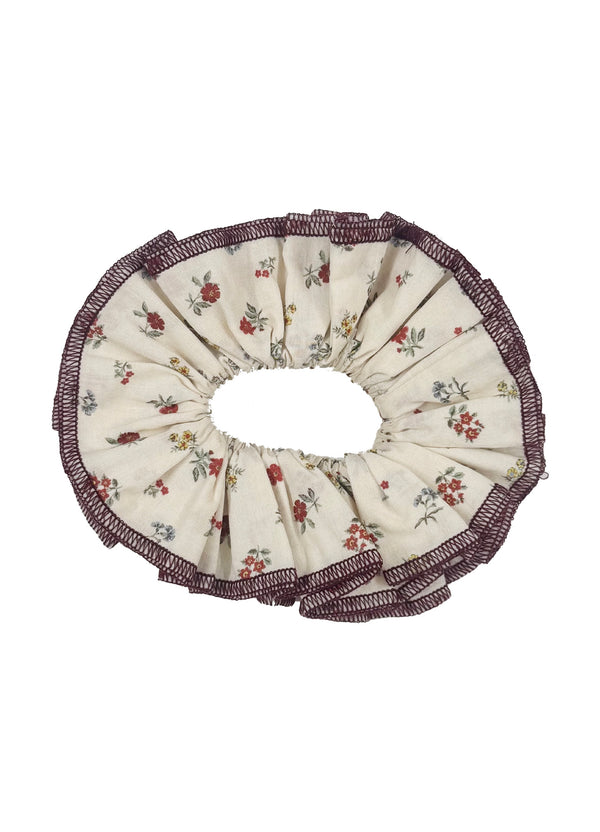Antique Floral Hair Scrunchie