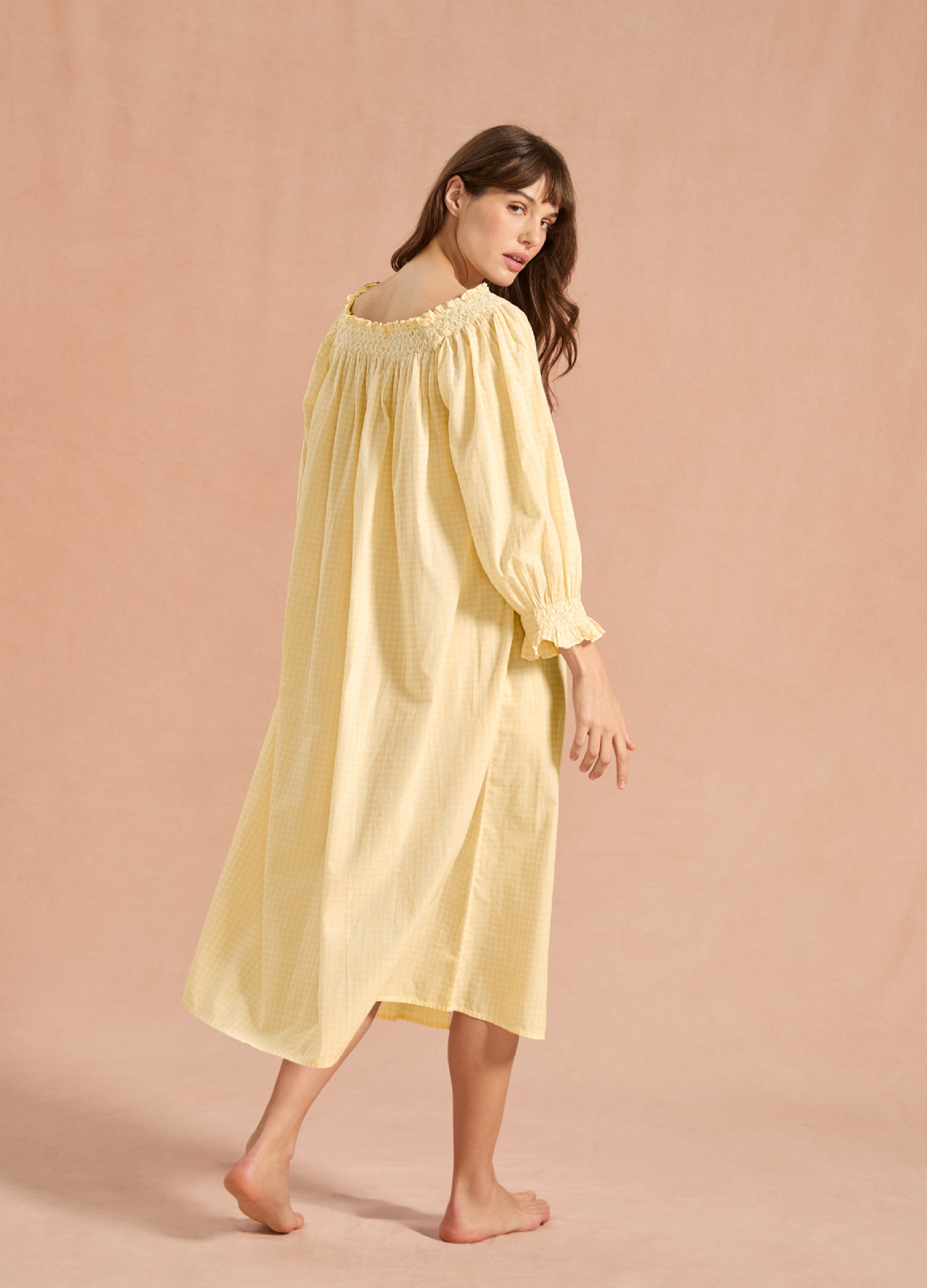 Clara Buttercup Yellow Gingham | If Only If Nightwear