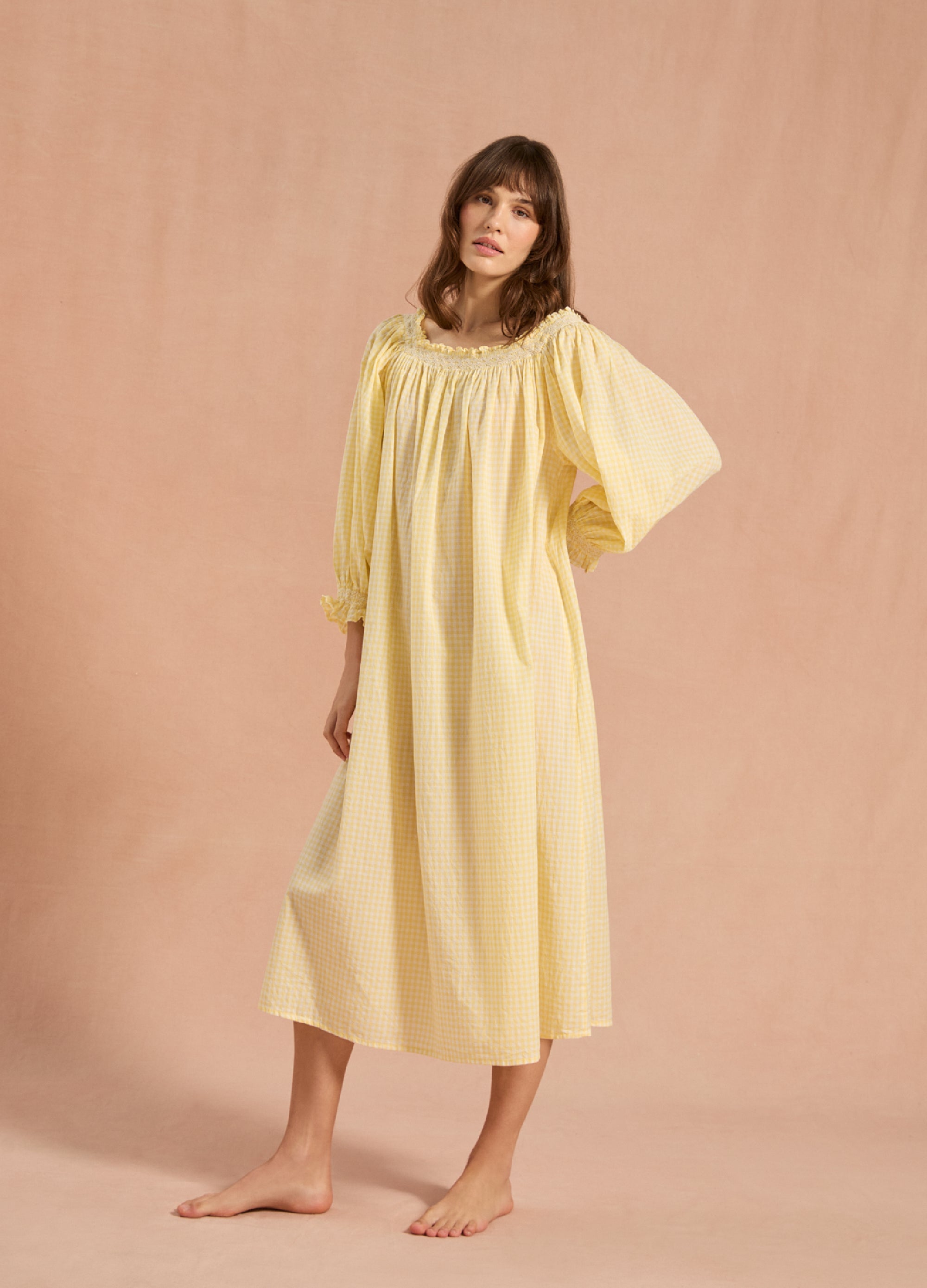 ワンピース FUMIKA_UCHIDA vintage night dress Clara Long Nightdress in Organic Cotton Voile | If Only If