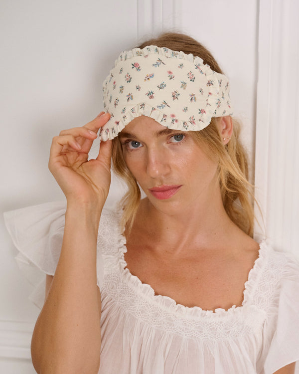Ruffle Edge Cotton Eyemask