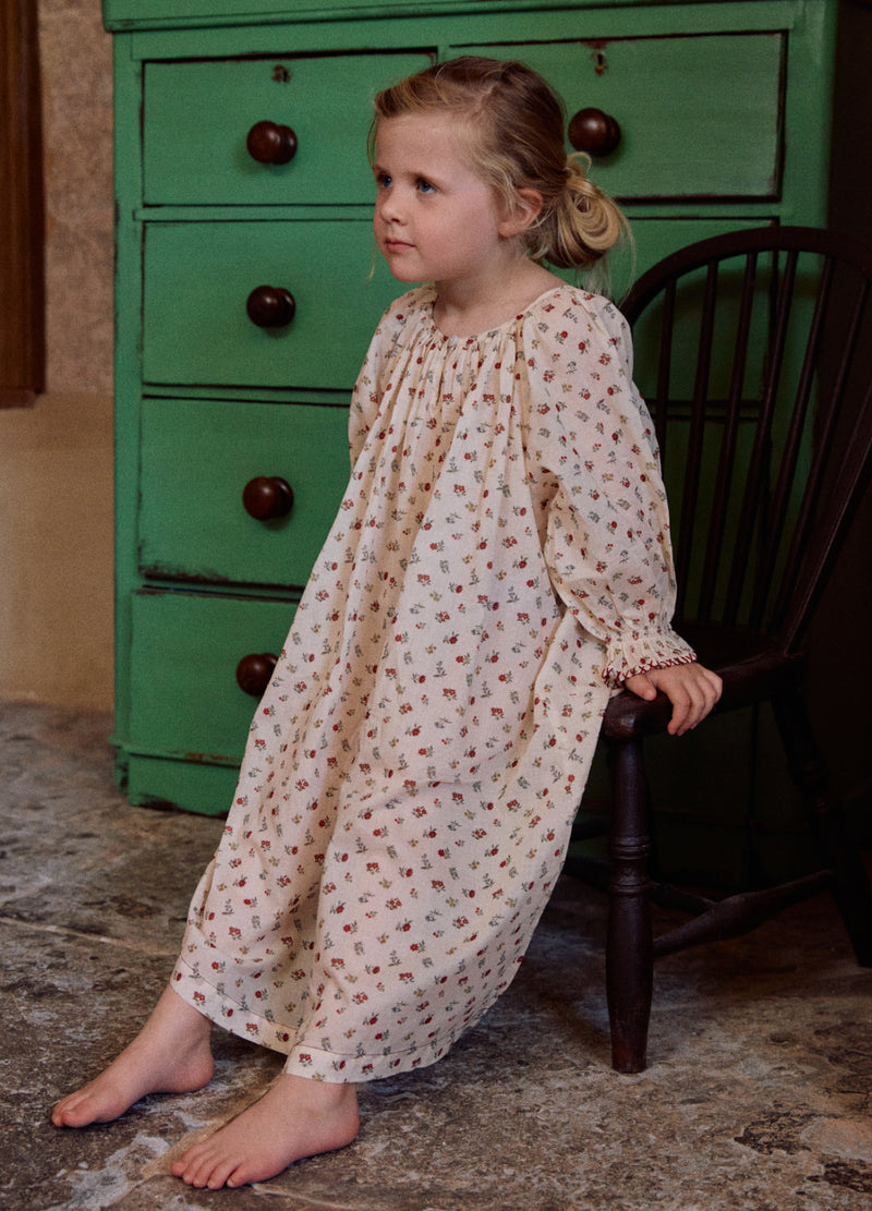 Viola Antique Floral Voile Girls Nightdress If Only If Nightwear