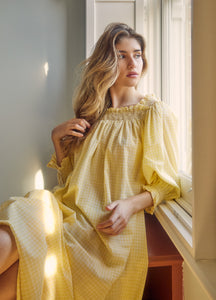 Clara - Buttercup Yellow Gingham